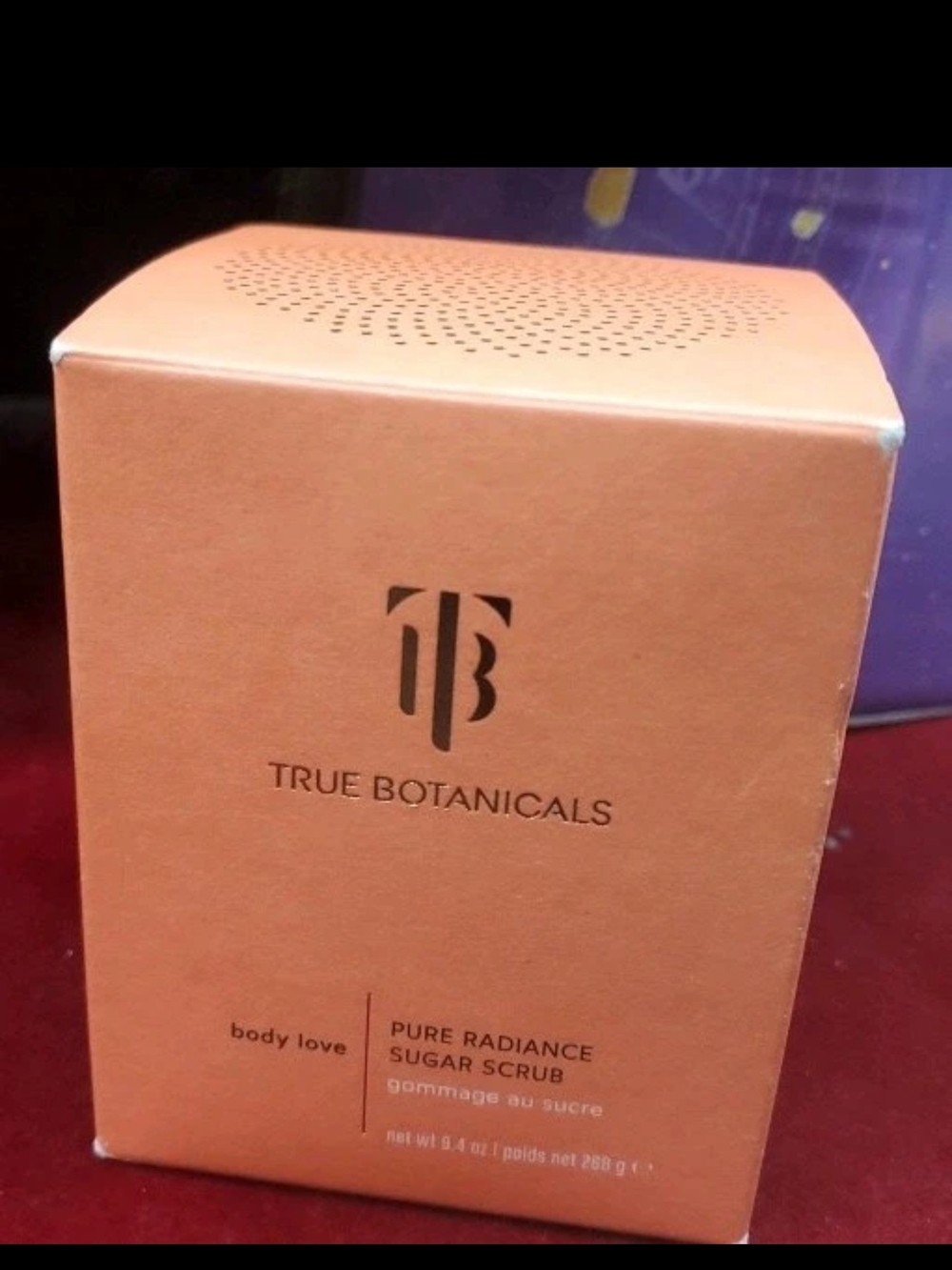 True Botanicals Pure Radiance Sugar Scrub 9.4 Oz Full Size - New Unused NO SEAL